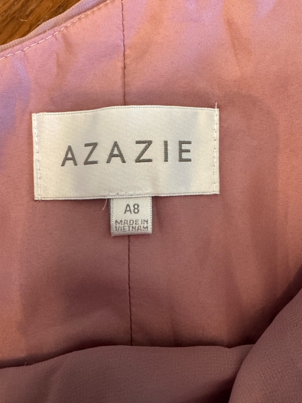 Azazie Mauve One Shoulder Gown Size 8 NWT Formal Wedding Guest Dress - Picture 8 of 11
